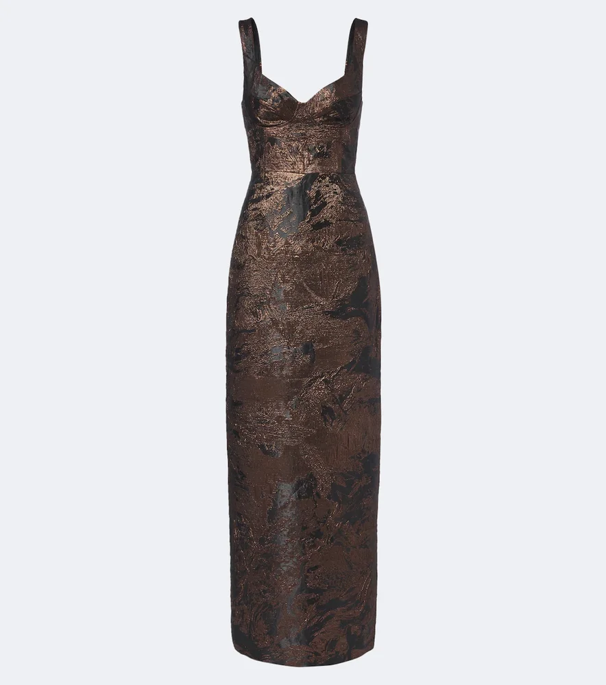 Viella jacquard gown