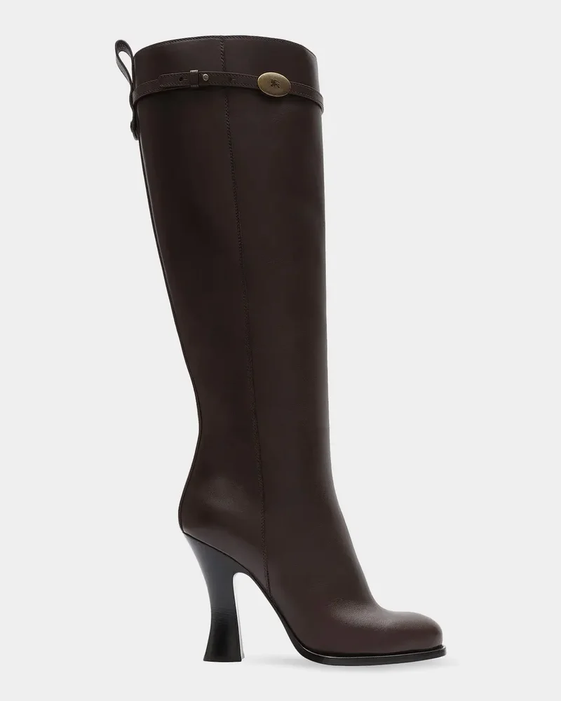 Pillar 100MM Leather Knee-High Boots