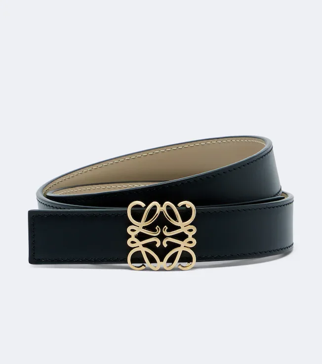 Anagram Bombé reversible leather belt