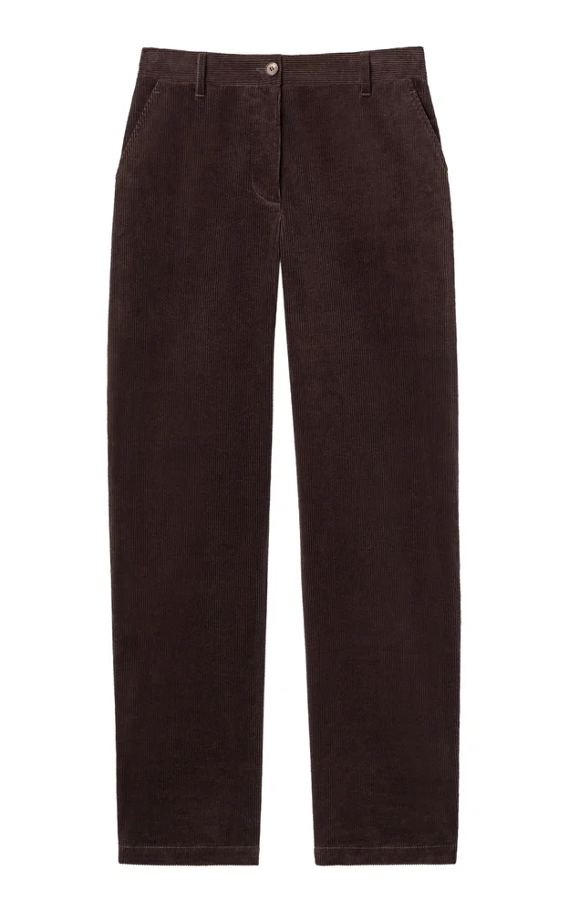 Kent Cotton Corduroy Barrel Leg Pants
