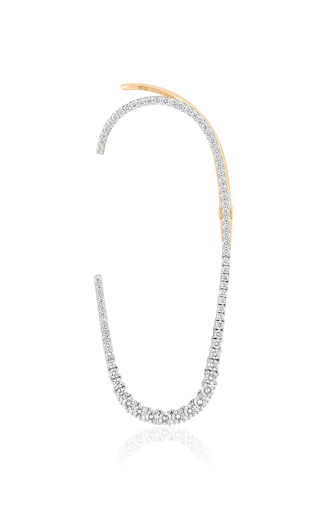 18K Rose Gold Single Celestial Earring