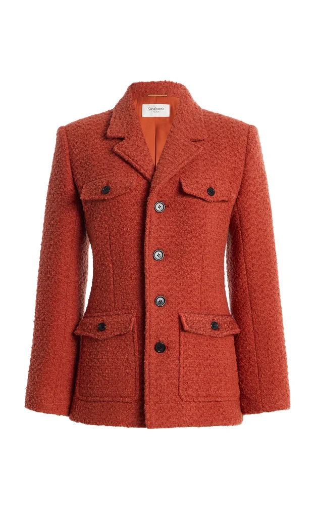 Pocketed Tweed Jacket