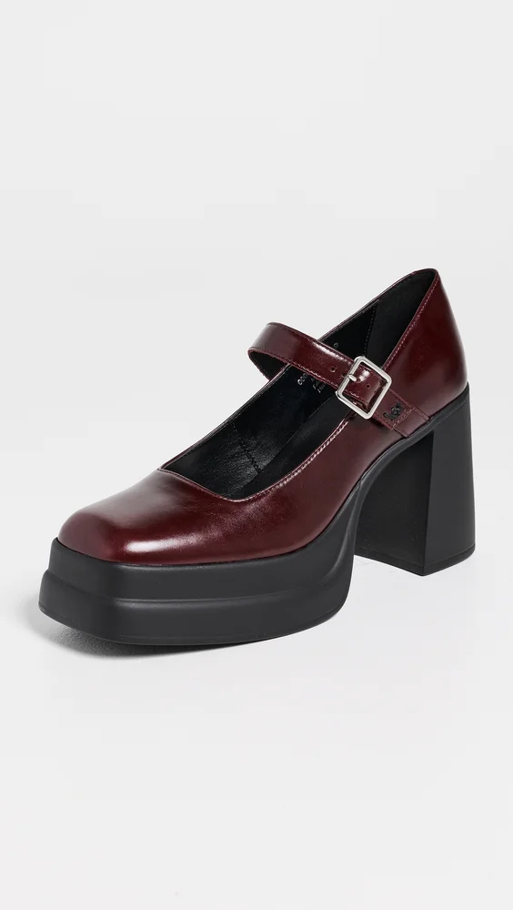 Marais Chunky Mary Janes - Espresso Leather