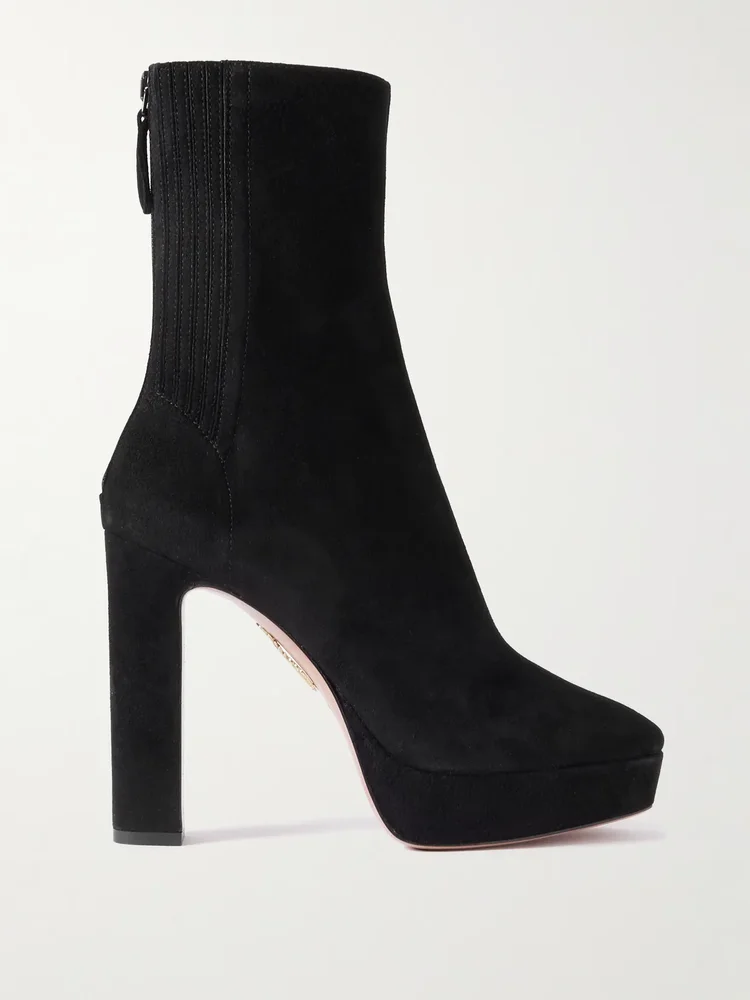 Martine 110 suede platform ankle boots