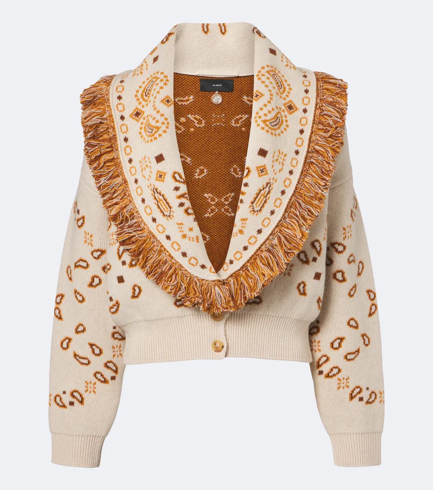 Bandana Wool And Cashmere Cardigan