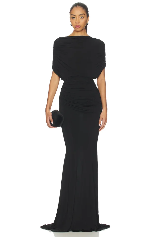 Cape Drape Gown