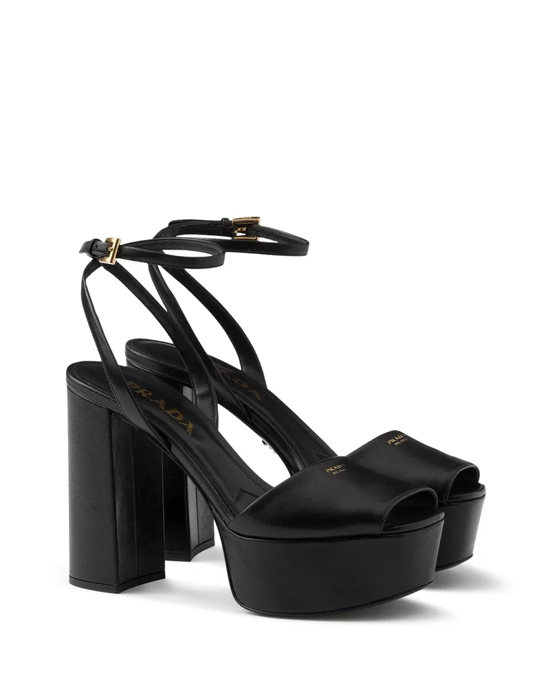 Nappa Leather Platform Sandals