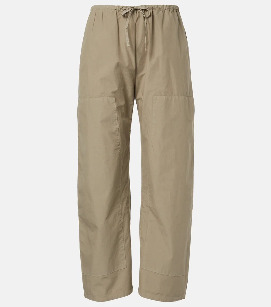 Kyoto cotton wide-leg pants