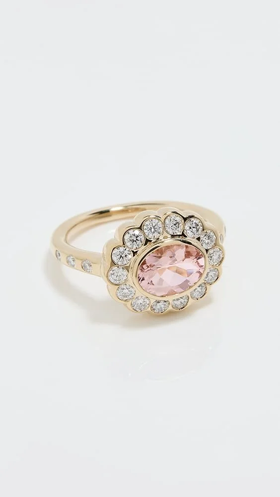 14k Lexie Ring 10k Morganite