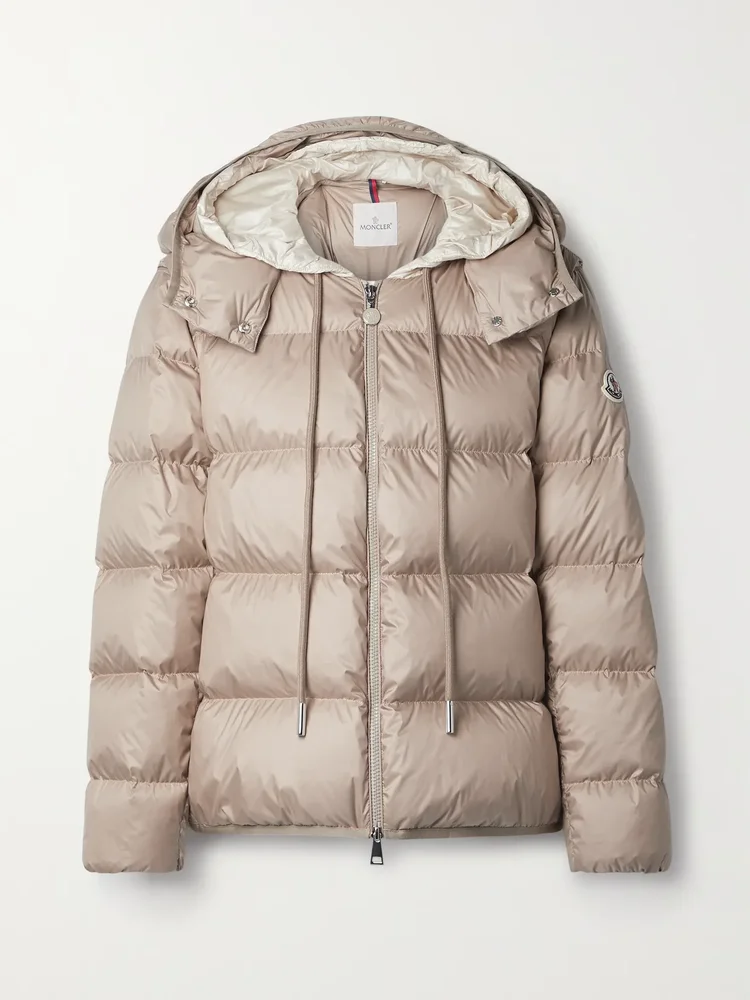 Dronieres hooded convertible quilted shell down jacket