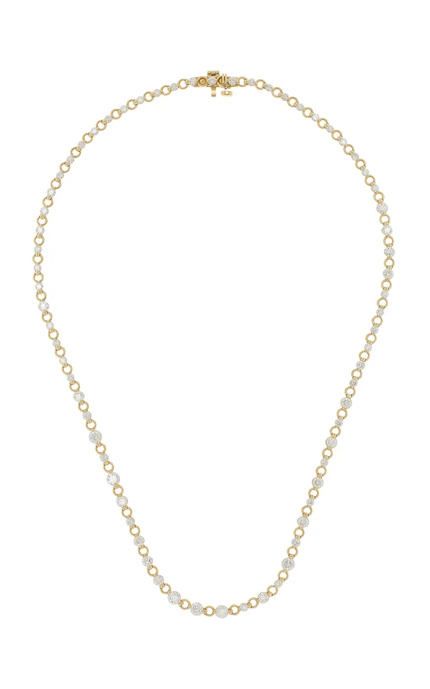 Diana 18K Yellow Gold Diamond Necklace