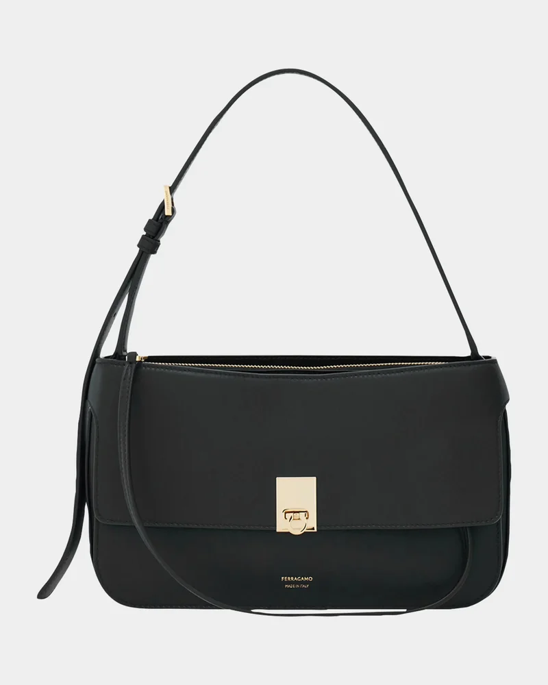 Cara Leather Shoulder Bag