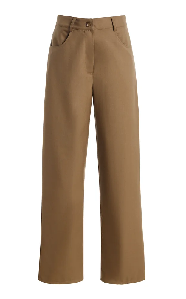 Exclusive Wool Straight-Leg Jeans
