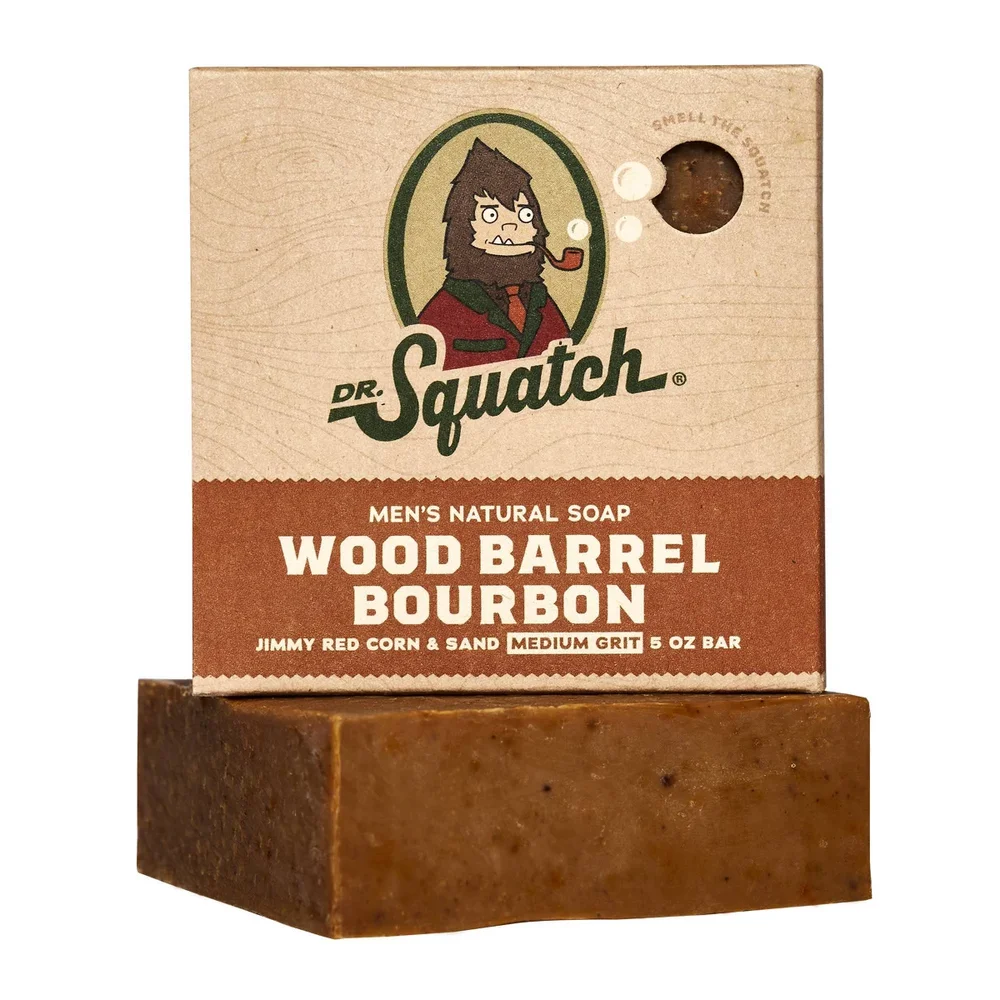 Wood Barrel Bourbon Bar Soap