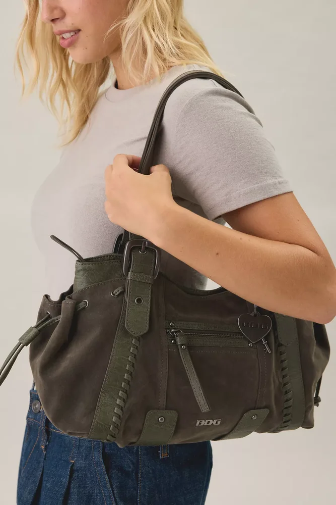 Lou Suede Shoulder Bag