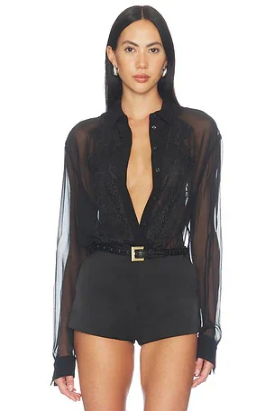 Chelsea Silk Lace Blouse