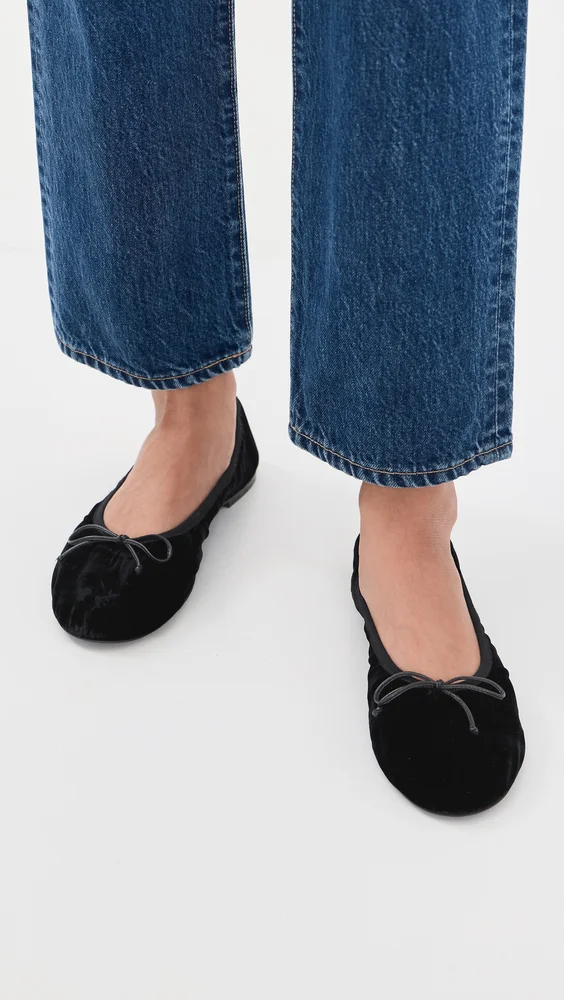 Nia Velvet Ballet Flats