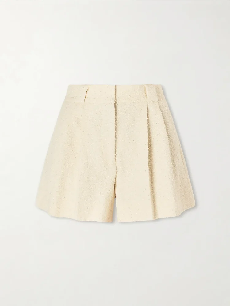 Orinda cotton-blend tweed shorts