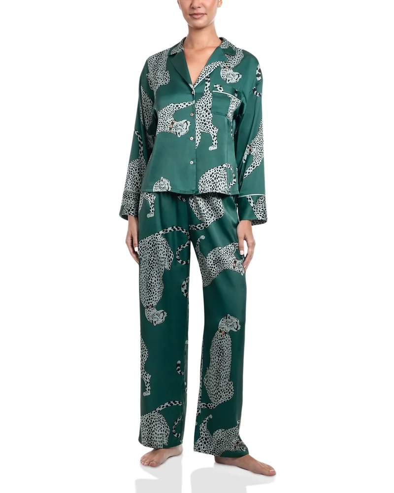 Satin Long Sleeve Pajama Set