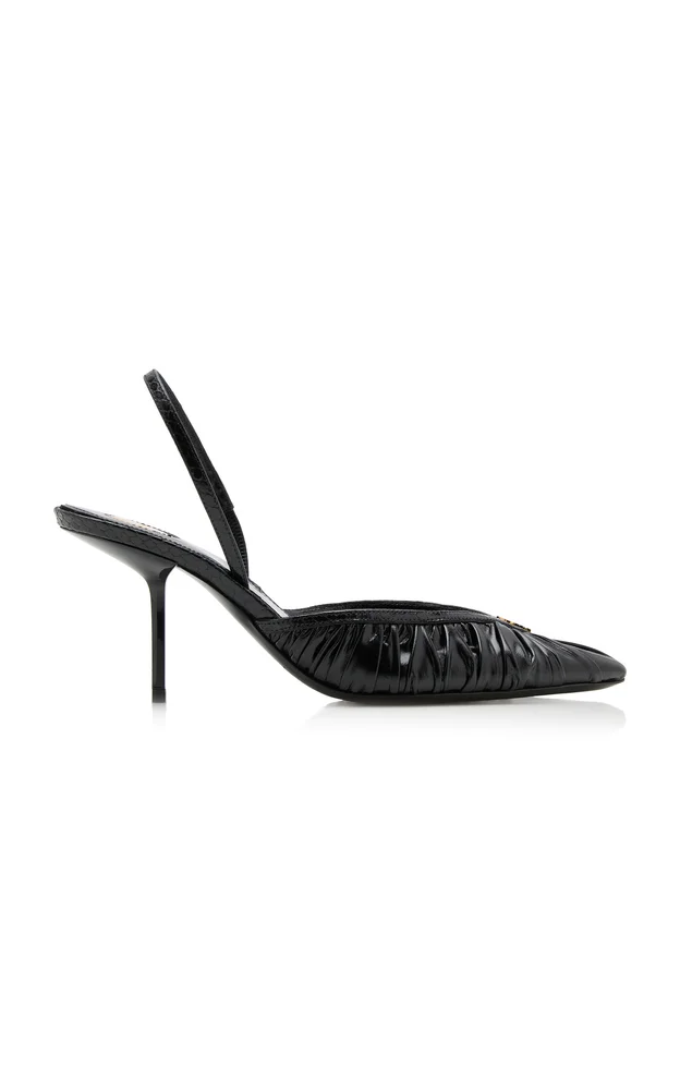 Folie Satin Slingback Pumps