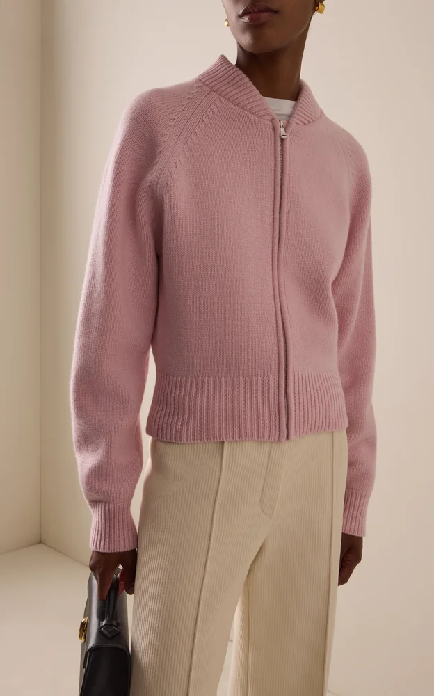Velma Zip-Up Wool-Cashmere Jacket