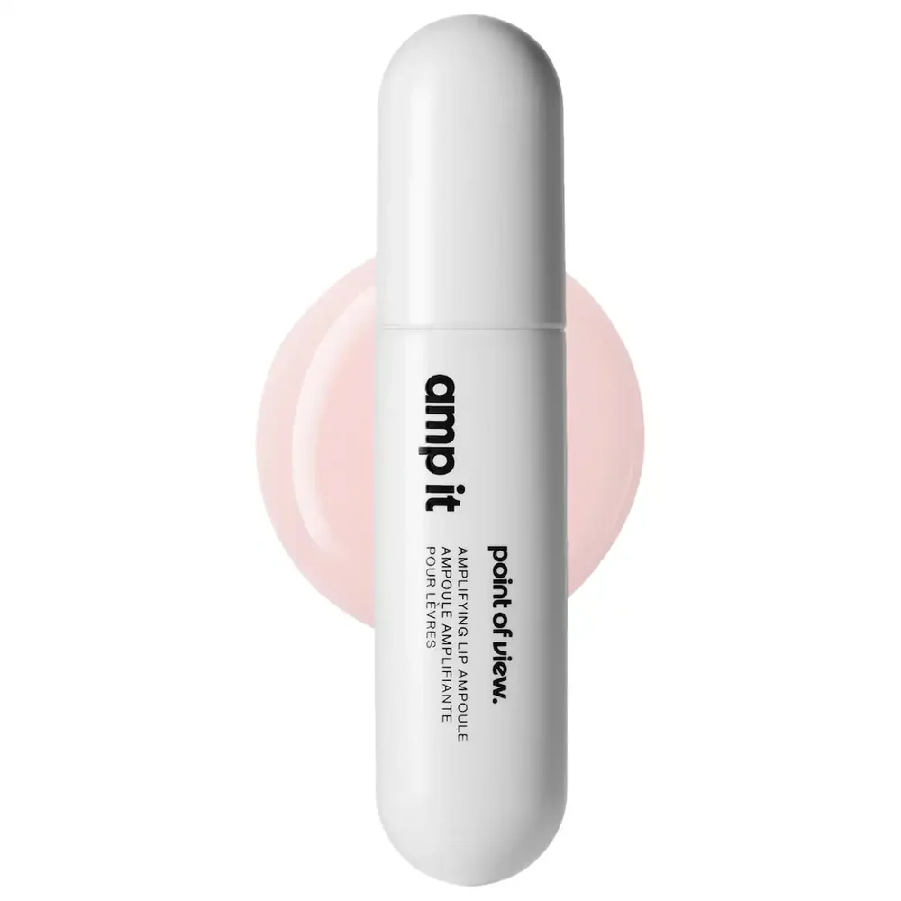 amp it amplifying high-shine smoothing lip balm ampoule in Clear