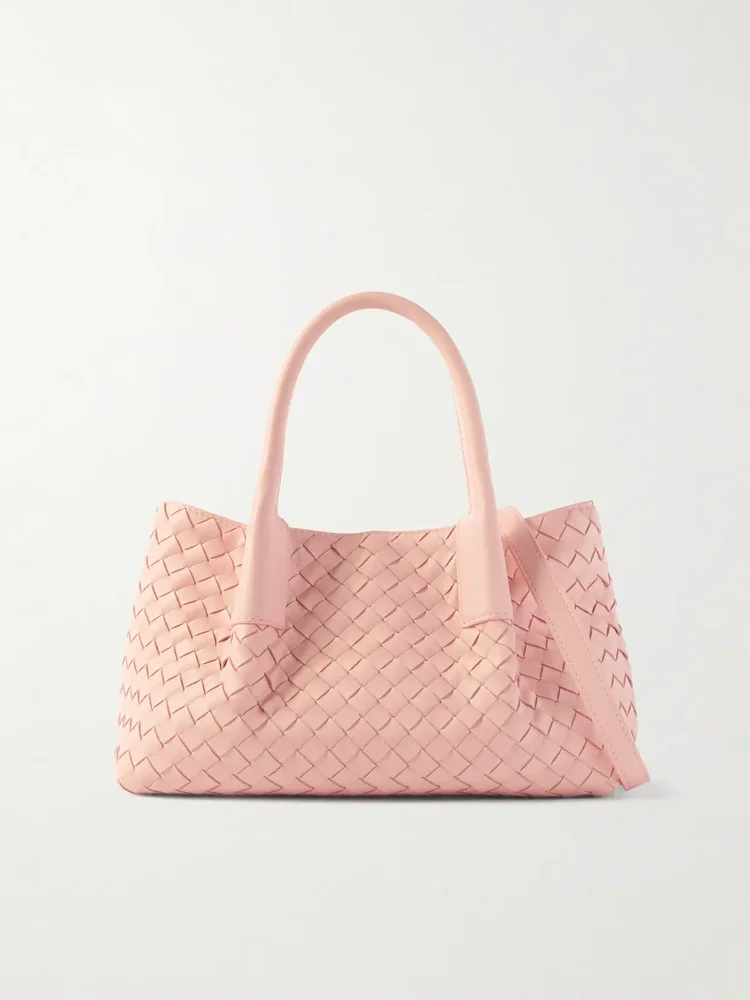 pinacoteca small intrecciato leather tote