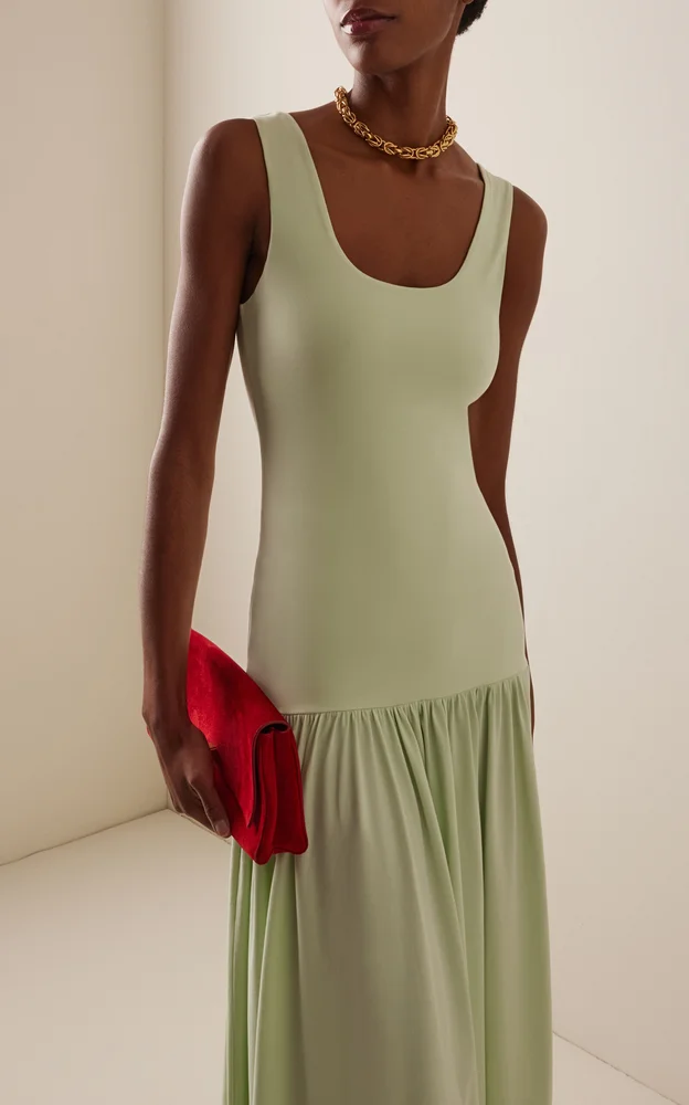 Marcielle Cotton-Blend Maxi Dress