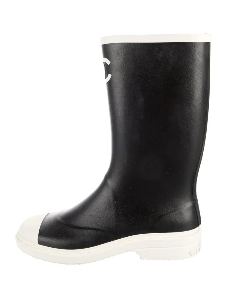 2026 Interlocking CC Logo Rain Boots