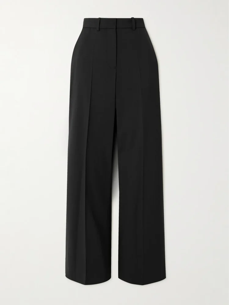 Morissey pleated stretch-wool twill straight-leg pants