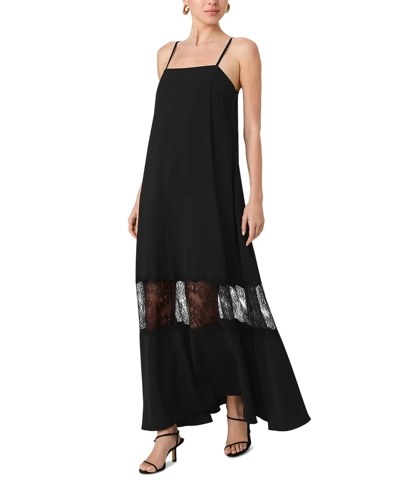 Quinn Crepe Lace Maxi Dress