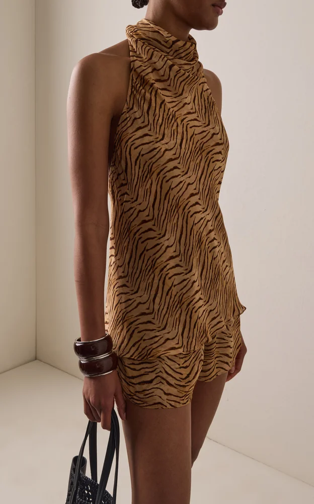 x RHW Ro Crepe Halter Top
