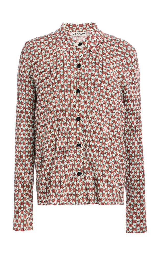 Gabriel Cotton-Blend Cropped Shirt