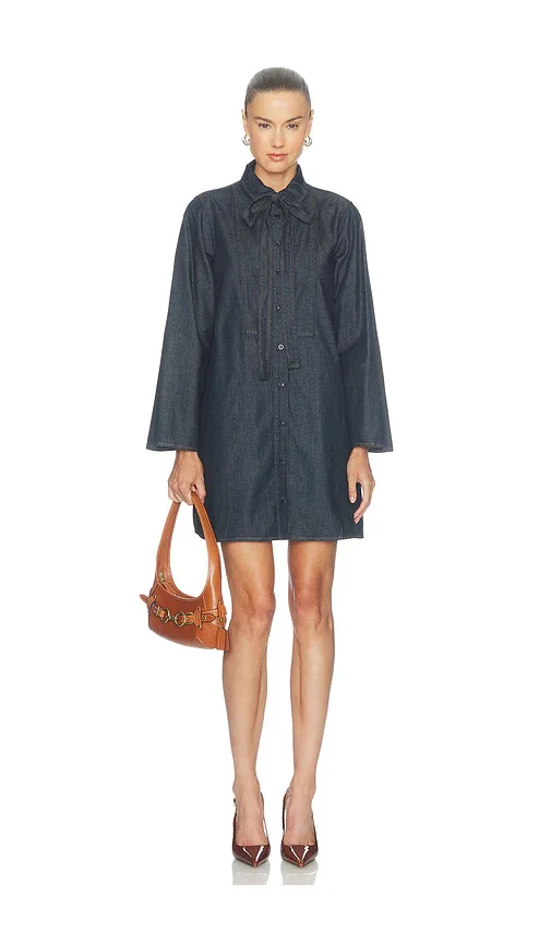 The Denim Tuxedo Dress