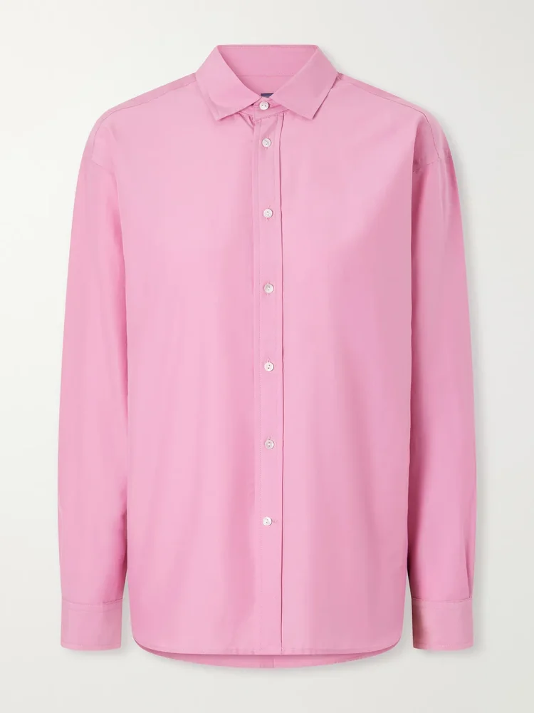 Cotton and silk-blend shirt