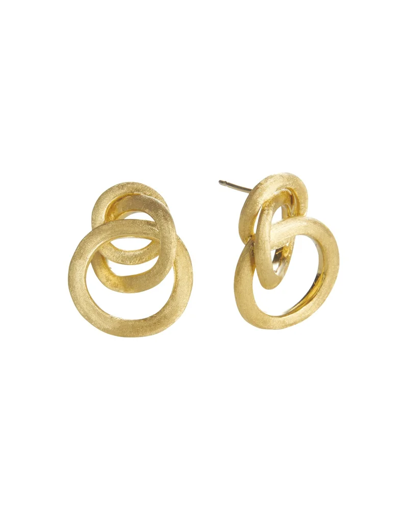 Jaipur 18 K Yellow Gold Loop Earrings