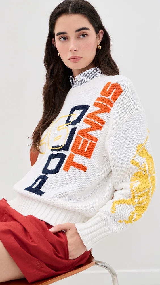 Polo Ralph Lauren x US Open Graphic Cotton Intarsia Sweater