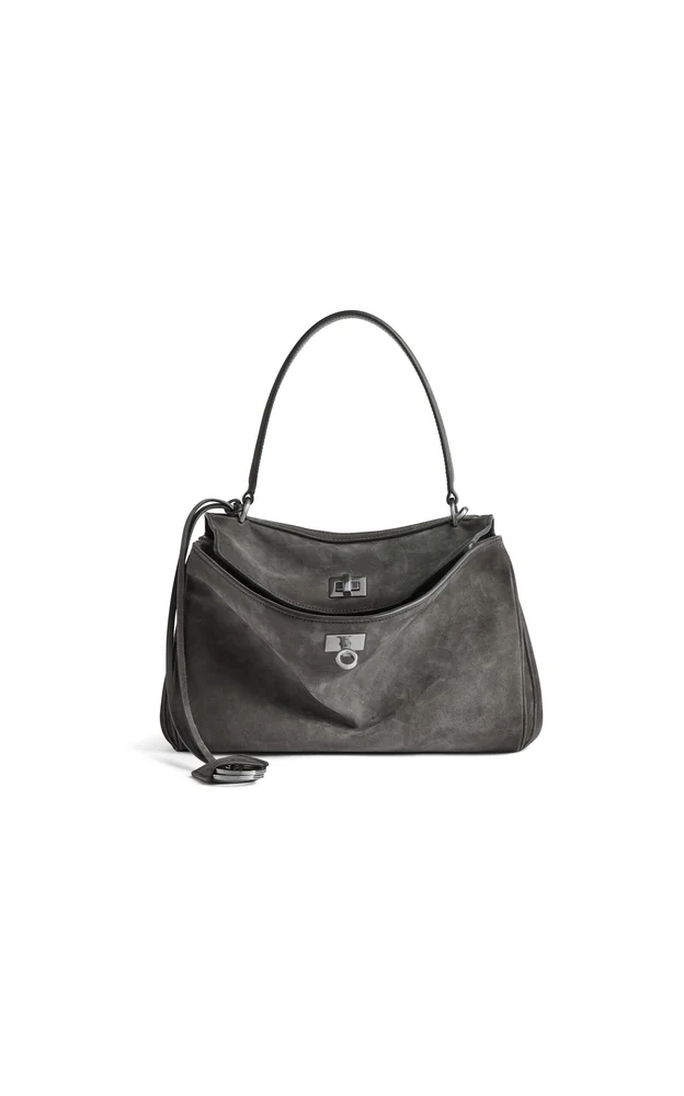 Rodeo Small Suede Top Handle Bag