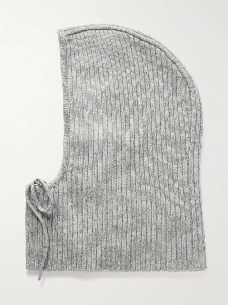 Ribbed cashmere snood