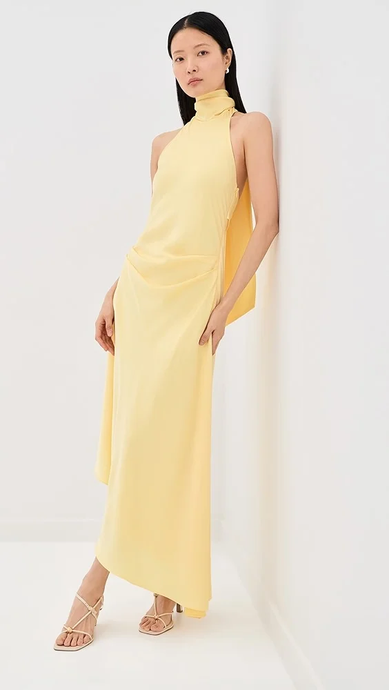 Monica Satin Midi Dress