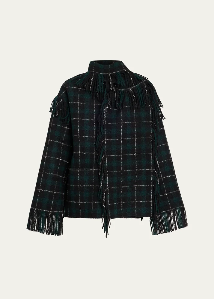 Fringed Scarf Jacket
