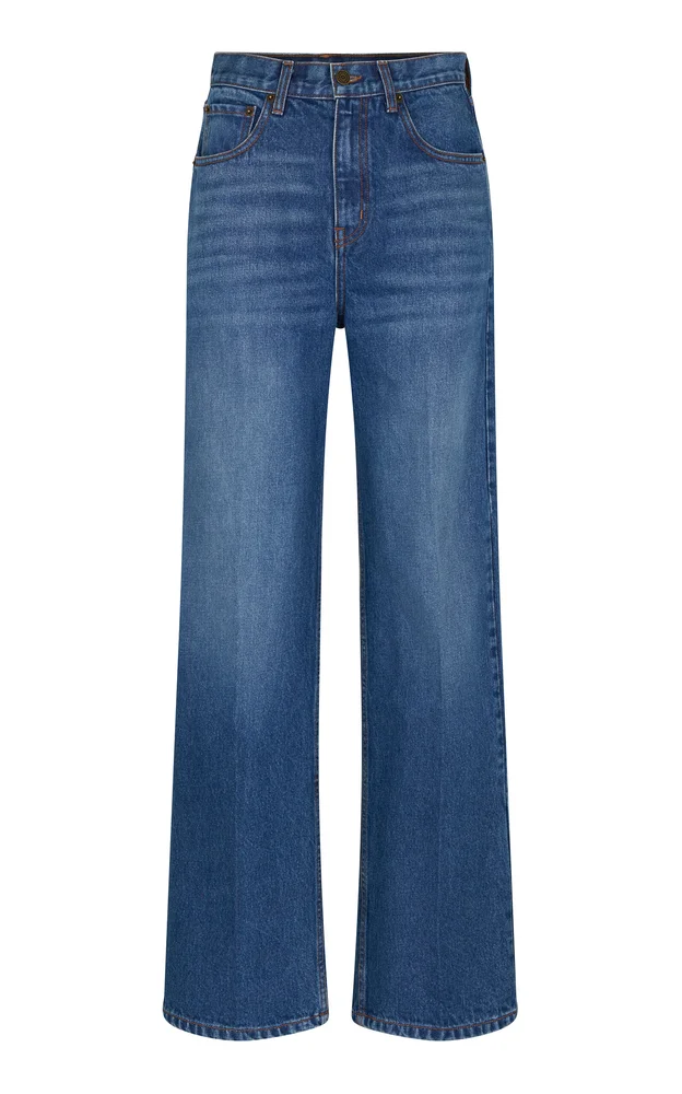 May Rigid Mid-Rise Wide-Leg Jeans