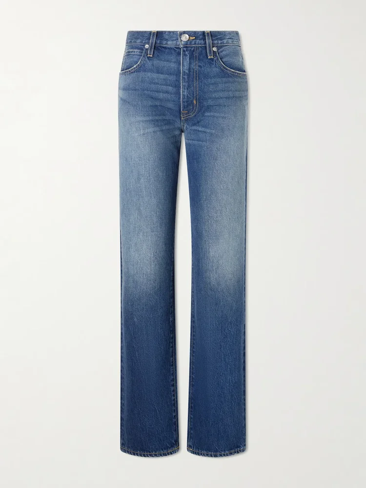 Kendra high-rise straight-leg jeans