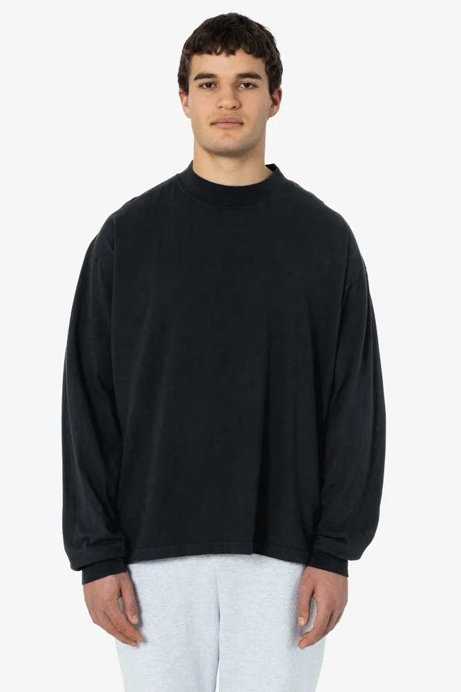 Unisex - Oversized Long Sleeve High Mockneck T-Shirt