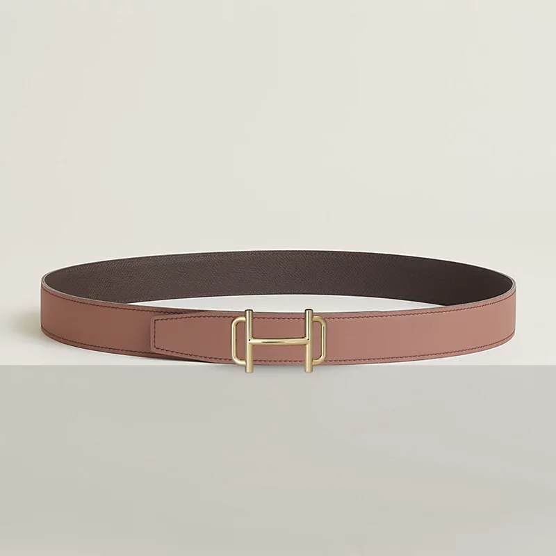 Royal belt buckle & Reversible leather strap 32 mm