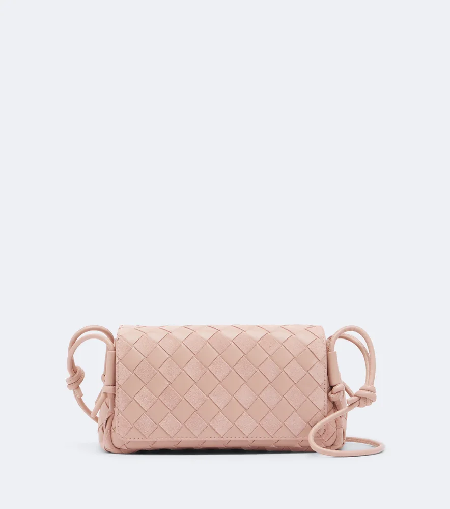Notturno Intrecciato leather crossbody bag