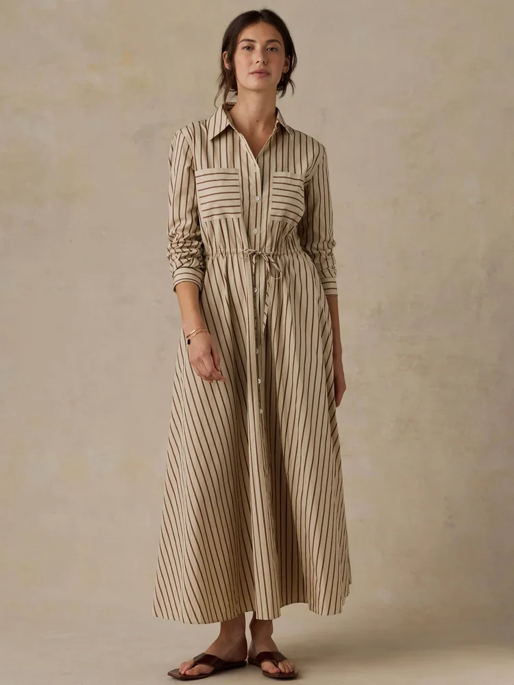 Coastal Poplin Emmy Dress