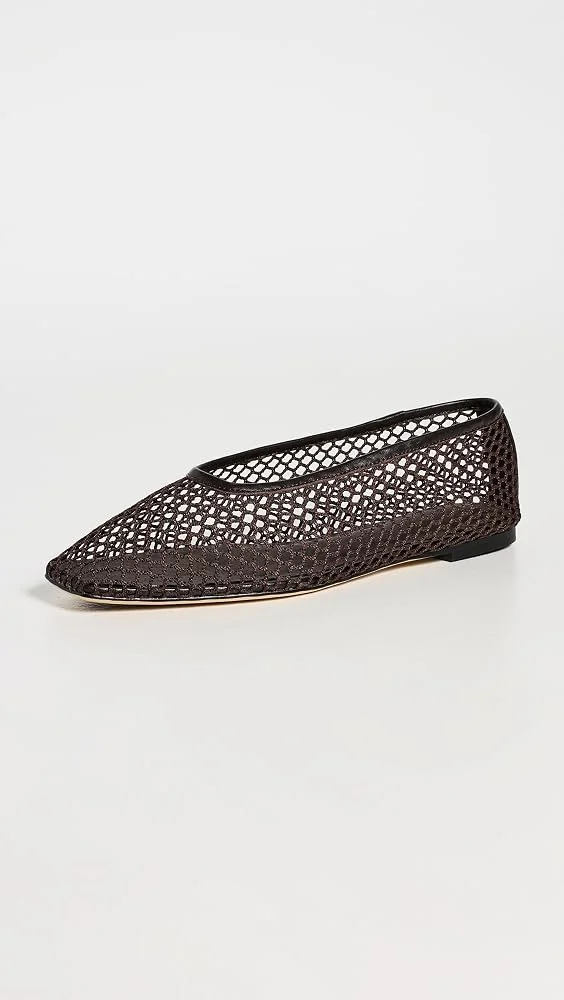 Buzz Square Toe Mesh Flats