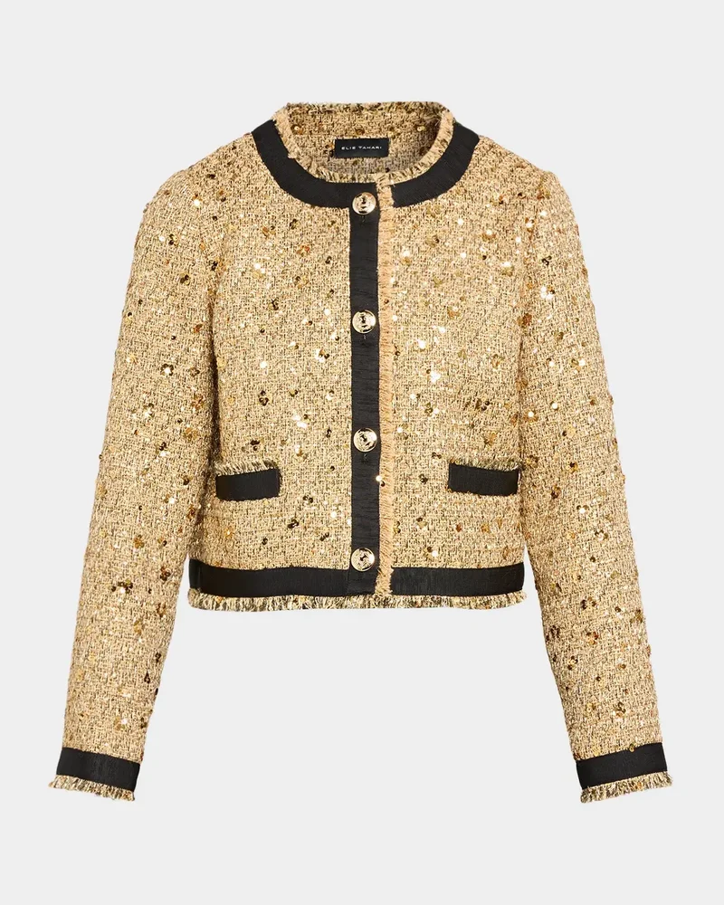 The Hadley Sequin Tweed Lady Jacket