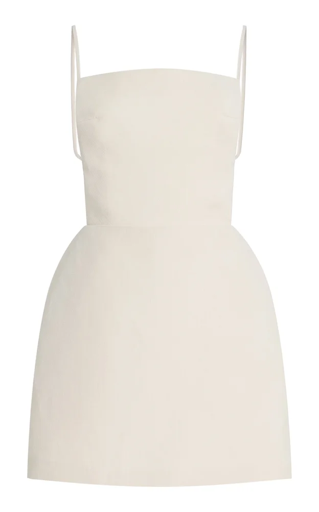 Henrietta Apron Silk Blend Mini Dress
